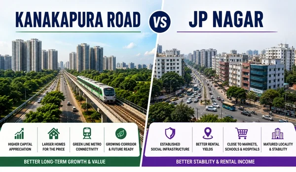 Featured Image of Kanakapura Road Vs Jp Nagar Investment Comparison For 2026 Homebuyers